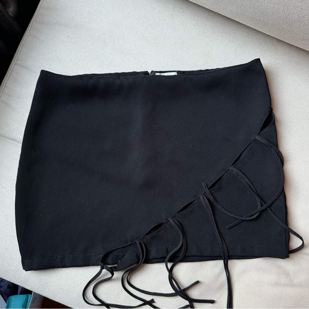 With Jean Valentina Mini Skirt in Black XS - Picture 2 of 7